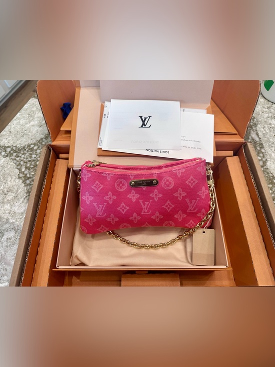 Louis Vuitton Handbags - Louis Vuitton Pochette Liv Rose Ruban 130th Anniversary Limited Edition